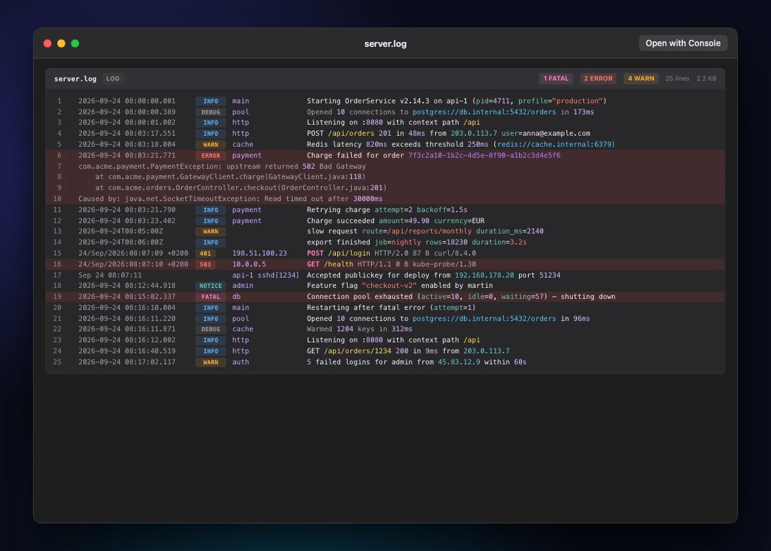 Log files
